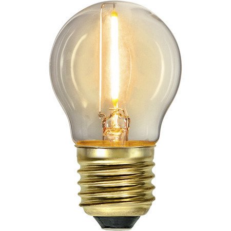 LED Lamp E27 G45 Soft Glow 0,8 Watt 2100K warmweiss