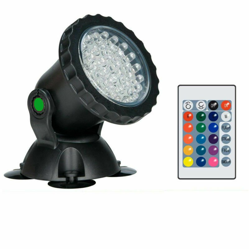 RGB Wasserdicht LED Unterwasserstrahler Strahler Fluter Aquarium Lampe Litch 10W 