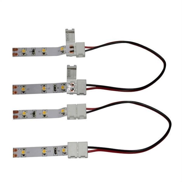 Verbinder / Connector für LED-Streifen 8mm ; 2 Clips + 1 Kabel 15cm