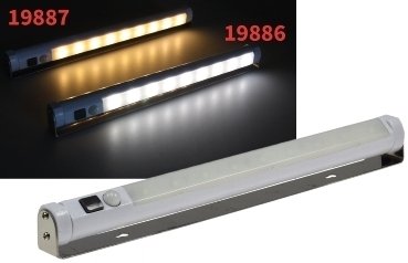 LED Unterbauleuchte mit Bewegungsmelder Batteriebet., 9 SMD LEDs, 80lm, warmweiss oder kaltweiss