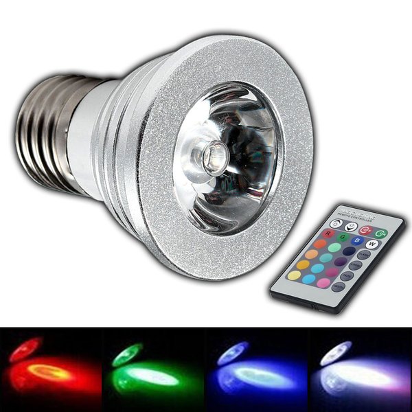 E27 RGB LED - Farbwechsel Lampe - 4 Watt