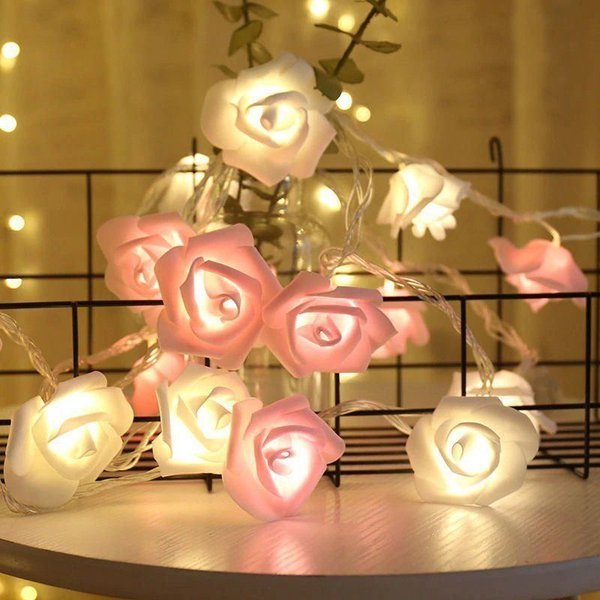 Batterie Betrieben 10 LED Rose Hochzeit