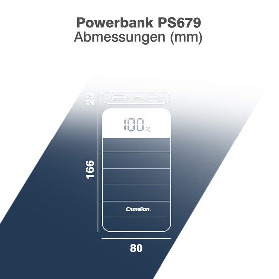 CAMELION Power Bank PS679-160CB mit 2x USB